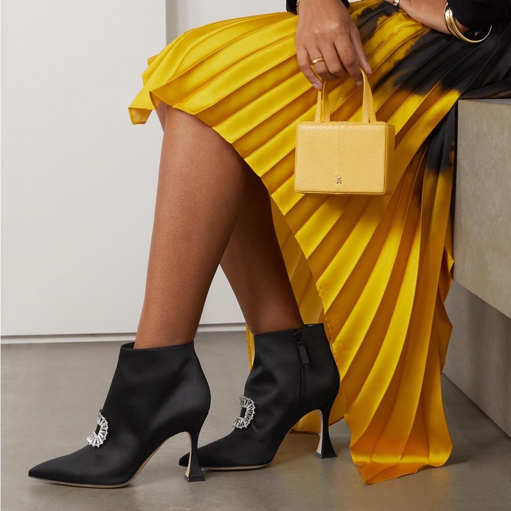 Manolo Blahnik Cantita Pointed Toe Boot